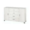 Mobile Madia 2 Ante 4 Cassetti Bianco 140 Contenitore Buffet Credenza Tv Salotto