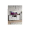 Mobile Madia 2 Ante 2 Cassetti Grigio Ossido Contenitore Buffet Credenza PortaTv