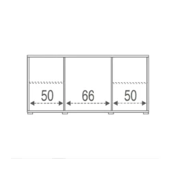 Mobile Madia 2 Ante 4 Cassetti Grigio Contenitore Buffet Credenza Tv Soggiorno