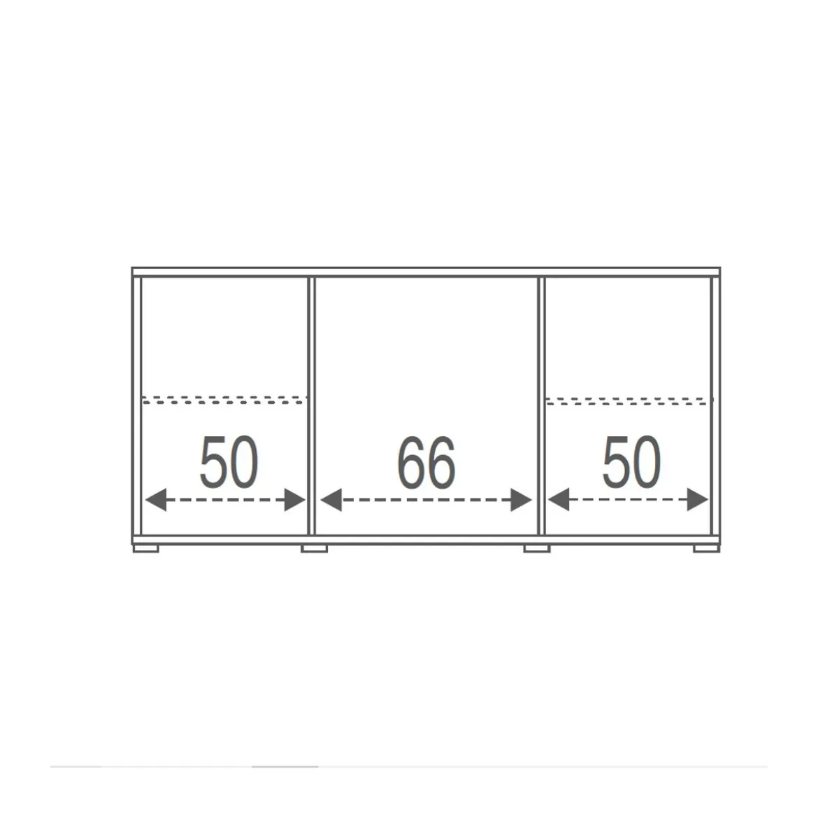Mobile Madia 2 Ante 4 Cassetti Ossido Grigio Contenitore Buffet Credenza PortaTv