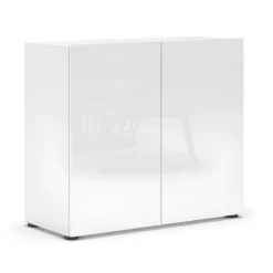 Mobile Madia 90x38x79 cm con 2 Ante e Ripiano