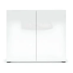 Mobile Madia 90x38x79 cm con 2 Ante e Ripiano