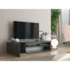 Mobile Moderno Porta TV 155 Basso Antracite Soggiorno Anta Ribalta Legno
