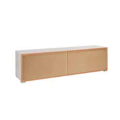 Mobile Moderno Porta TV 180 4 Cassetti Cemento Credenza Cassettiera Soggiorno