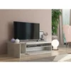 Mobile Moderno Porta TV Cemento 150 Basso Soggiorno con Anta Ribalta Legno