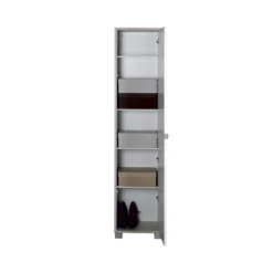 Mobile Multiuso 1 Anta 190 Olmo Ufficio Armadio con Ripiani Mobiletto da Bagno