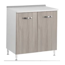 Mobile per Cucina Componibile in Legno Olmo Dispensa 80 cm Larghezza