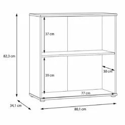 Mobile per Soggiorno Multiuso 2 Ante Beige Credenza Salvaspazio
