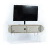 Mobile Porta TV Basso Rovere Moderno Industrial da Salotto Design Televisione