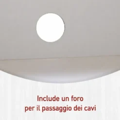 Mobile Porta Tv da Pavimento Bianco 3 Cassetti Vani a Giorno Soggiorno