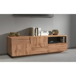 Mobile Porta TV Rovere Wotan 2 Ante con Cassetto e Vano a Giorno
