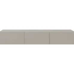 Mobile Porta TV Sospeso 180 cm Beige con Ante a Ribalta Salvaspazio