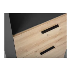 Mobile 70 Ripiani 3 Cassetti Alto Libreria Credenza da Soggiorno Cucina Ufficio