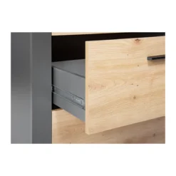 Mobile 70 Ripiani 3 Cassetti Alto Libreria Credenza da Soggiorno Cucina Ufficio