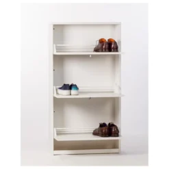 Mobile Scarpiera 3 Ante a Ribalta Ossido Slim in Legno Porta Scarpe Slim Armadio
