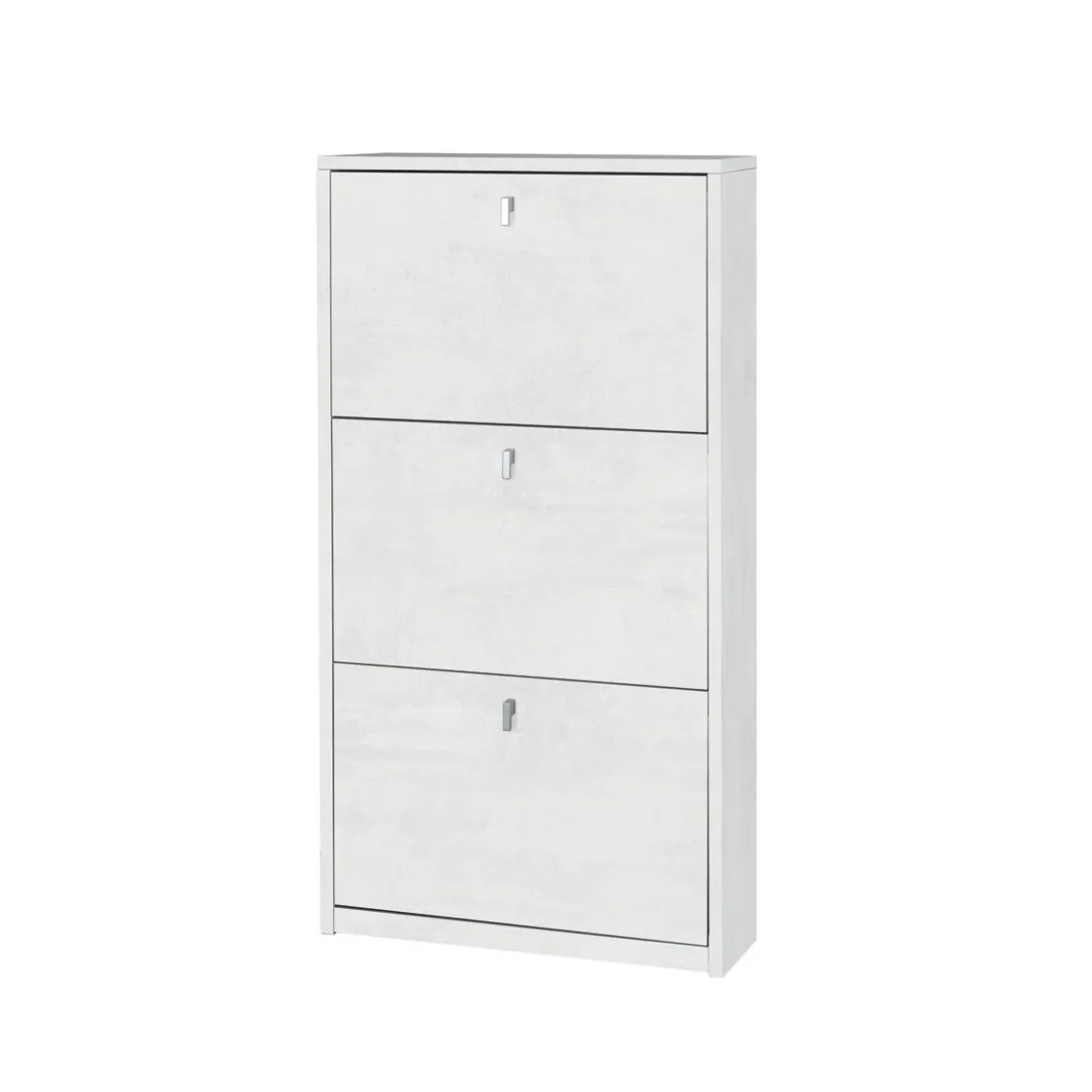 Mobile Scarpiera 3 Ante a Ribalta Ossido Slim in Legno Porta Scarpe Slim Armadio