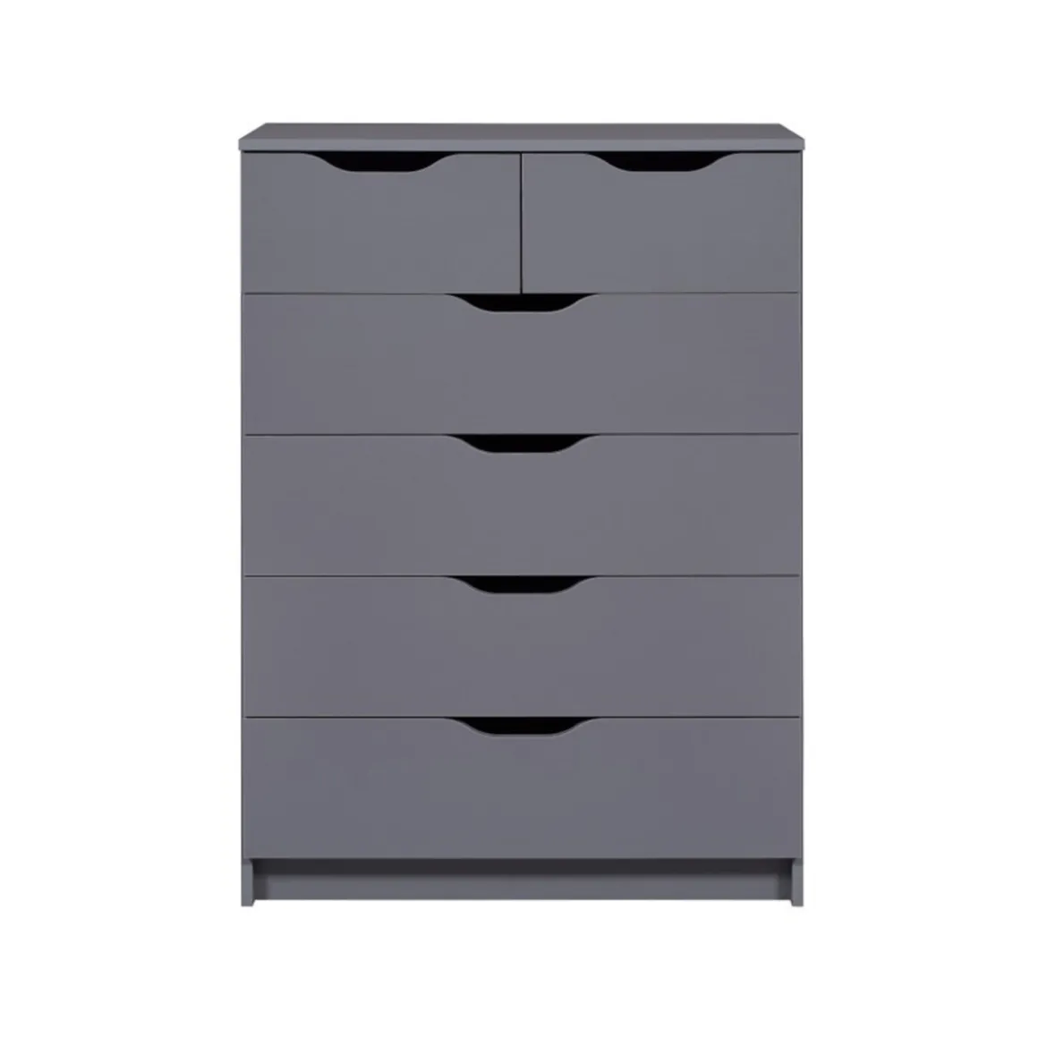 Mobiletto Cassettiera Grande con 6 Cassetti Mobile Grigio Settimino