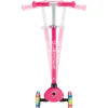 Monopattino a 3 Ruote per Bambini Fucsia Manubrio Regolabile 50kg