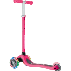 Monopattino a 3 Ruote per Bambini Fucsia Manubrio Regolabile 50kg