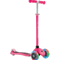 Monopattino a 3 Ruote per Bambini Fucsia Manubrio Regolabile 50kg