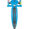 Monopattino a 3 Ruote per Bambini Azzurro Pieghevole Luci LED 50 kg