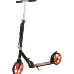 Monopattino Bambini 2 Ruote 200 mm Pieghevole Nero Altezza Regolabile