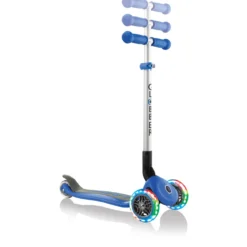 Monopattino con Luci per Bambino Blu max 50 kg Scooter Pieghevole