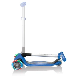 Monopattino con Luci per Bambino Blu max 50 kg Scooter Pieghevole