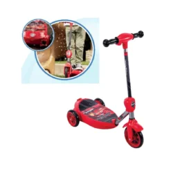 Monopattino Elettrico Cars con Bolle Sapone Scooter a Spinta 3 Ruote per Bambini
