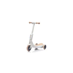 Monopattino Elettrico per Bambini Beige Deluxe con Protezioni