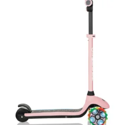 Monopattino Elettrico per Bambini Rosa 80W 3 Ruote Luci Regolabile