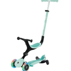 Monopattino Evolutivo 3 in 1 Verde Menta con Luci LED Sterzo 360
