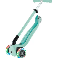 Monopattino Evolutivo 3 in 1 Verde Menta con Luci LED Sterzo 360
