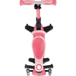 Monopattino Evolutivo per Bambini 3 in 1 Rosa con Luci LED 50kg