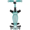 Monopattino Evolutivo per Bambini 3 in 1 Verde Menta con Luci LED 50kg