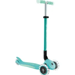 Monopattino per Bambini a 3 Ruote Verde Menta Ruote LED Regolabile