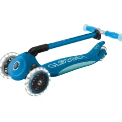 Monopattino per Bambini a 3 Ruote Blu Petrolio Ruote LED Regolabile