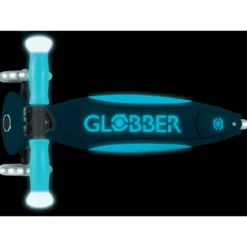 Monopattino per Bambini a 3 Ruote Blu Petrolio Ruote LED Regolabile