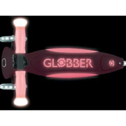 Monopattino per Bambini a 3 Ruote Rosa Pastello Ruote LED Regolabile