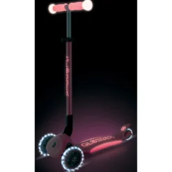 Monopattino per Bambini a 3 Ruote Rosa Pastello Ruote LED Regolabile