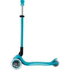Monopattino per Bambini a 3 Ruote Blu Acqua con Luci LED Regolabile