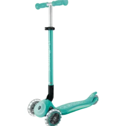 Monopattino per Bambini a 3 Ruote Verde Menta con Luci LED Regolabile