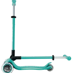 Monopattino per Bambini a 3 Ruote Verde Menta con Luci LED Regolabile