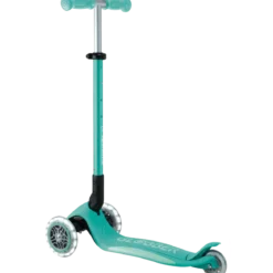 Monopattino per Bambini a 3 Ruote Verde Menta con Luci LED Regolabile