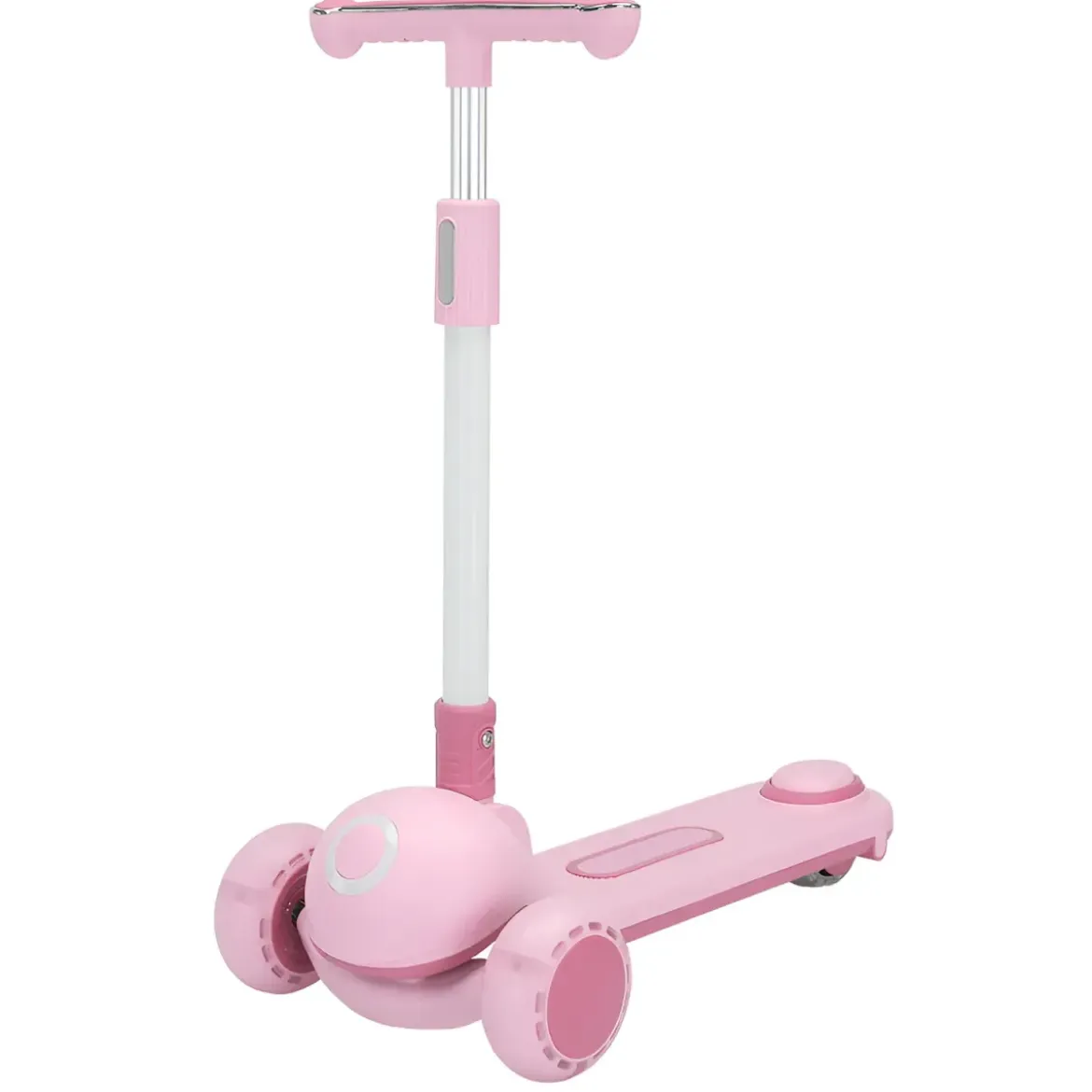 Monopattino per Bambini a 3 Ruote Luminose Manubrio Ergonomico Rosa