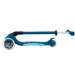 Monopattino per Bambini a 3 Ruote Blu Petrolio con Luci LED Regolabile