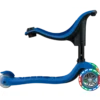 Monopattino per Bambini 3 in 1 Blu Navy Regolabile 50 kg Ruote LED