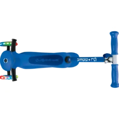 Monopattino per Bambini 3 in 1 Blu Navy Regolabile 50 kg Ruote LED