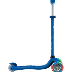 Monopattino per Bambini 3 in 1 Blu Navy Regolabile 50 kg Ruote LED