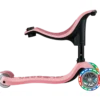 Monopattino per Bambini 3 in 1 Rosa Pastello Regolabile 50 kg Ruote LED